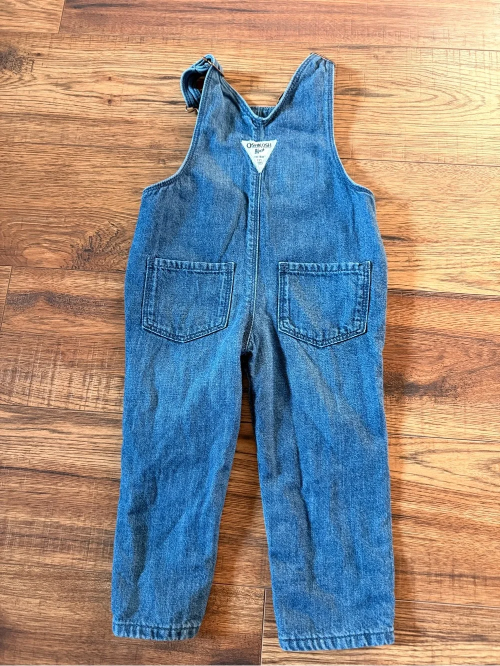 Vintage OshKosh B’gosh Overalls Set 18M Buffalo Plaid 80s 90s